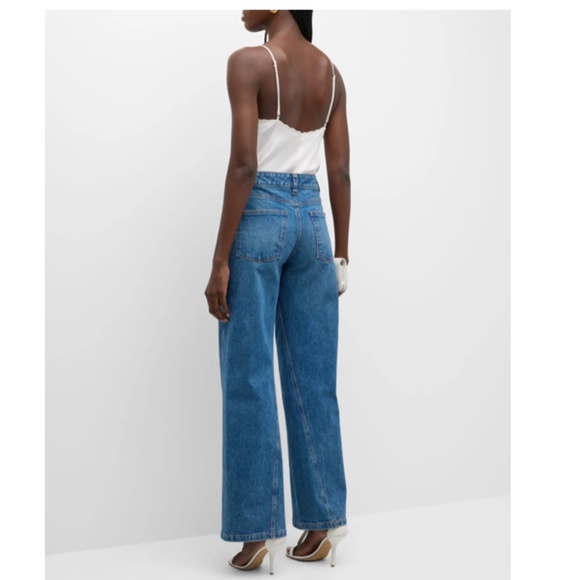 A.L.C. Abbott Straight Jeans Size 26 Medium Wash - Picture 4 of 16